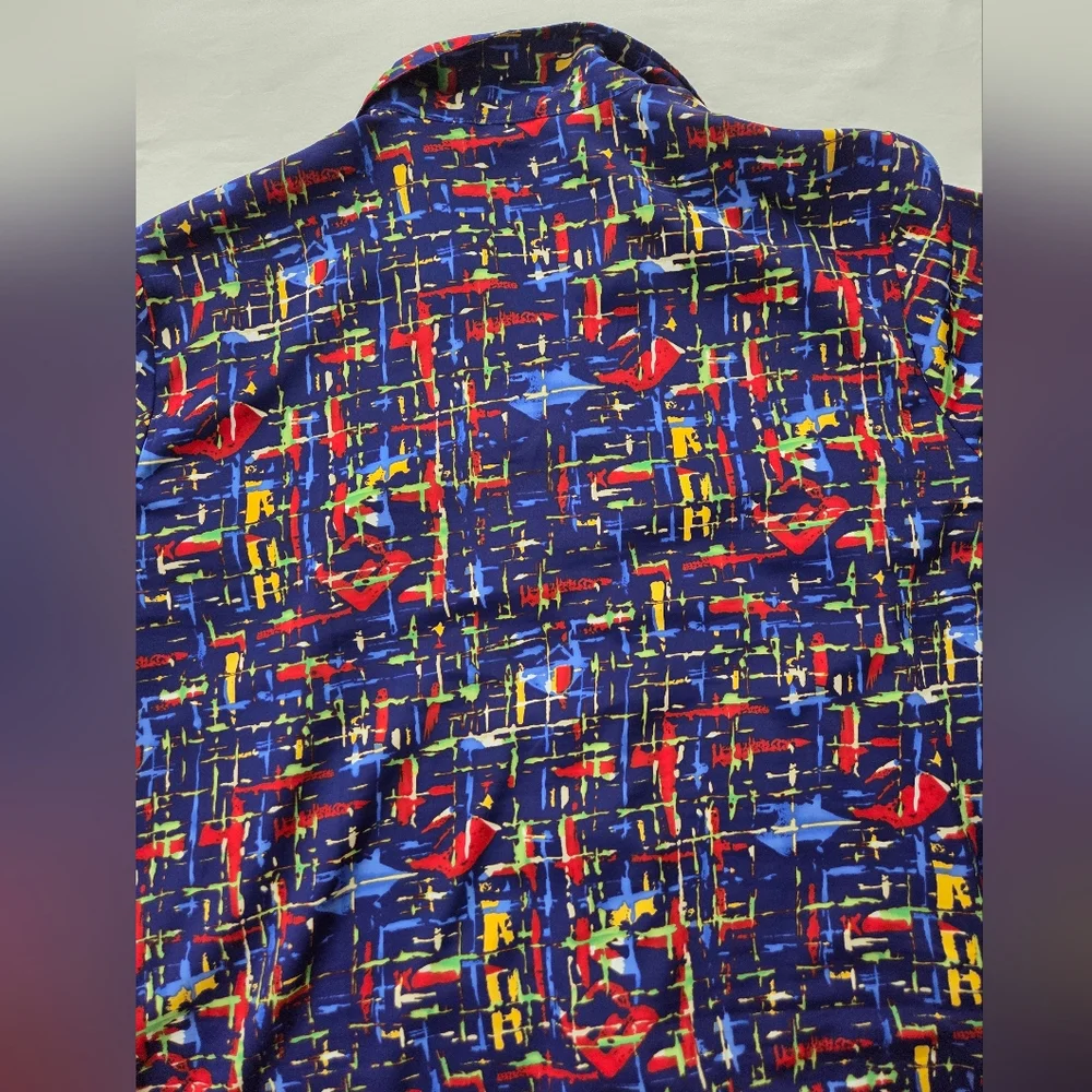 Notations Multicolor Abstract Blouse - Picture 6 of 6